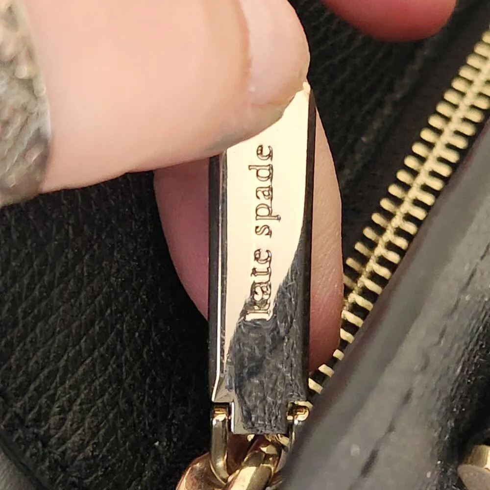 Euc Kate Spade NY Darcy Black Leather Crossbody Bag/Satchel Purse